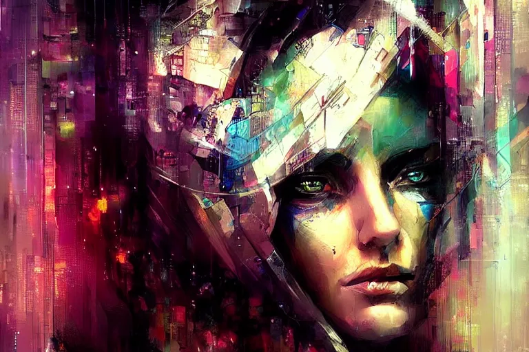 Image similar to cyberpunk woman's portrait art by yossi kotler, beautiful, soft, smooth subdued colors, highly detailed