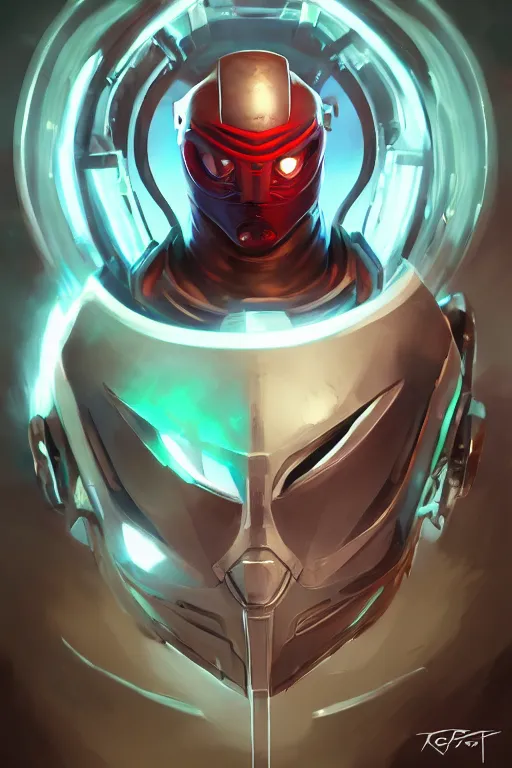 Image similar to epic mask helmet robot ninja portrait stylized as fornite style game design fanart by concept artist gervasio canda, behance hd by jesper ejsing, by rhads, makoto shinkai and lois van baarle, ilya kuvshinov, rossdraws global illumination radiating a glowing aura global illumination ray tracing hdr render in unreal engine 5