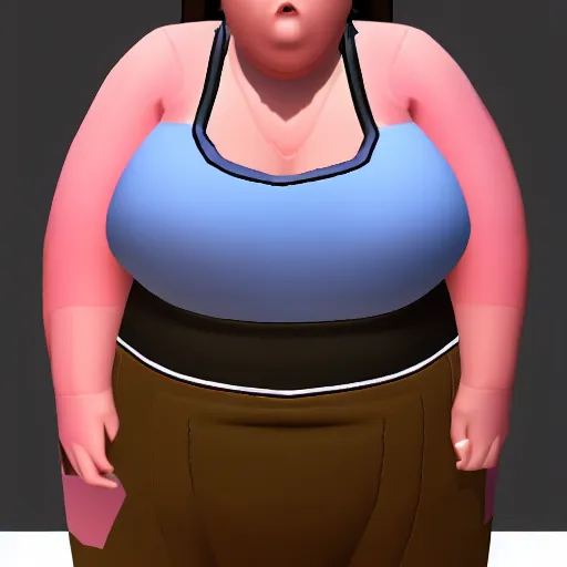 Image similar to obese woman fortnite skin