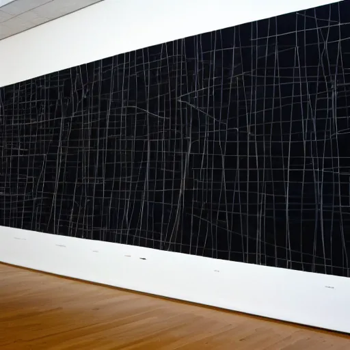 Image similar to sol lewitt wall drawing in pencil