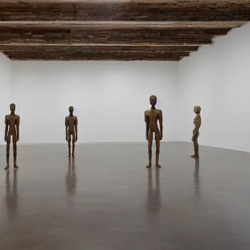 Prompt: antony gormley -'body space time'exhibition view galleria continua, san gimignano. photo : ela bialkowska, okno studio