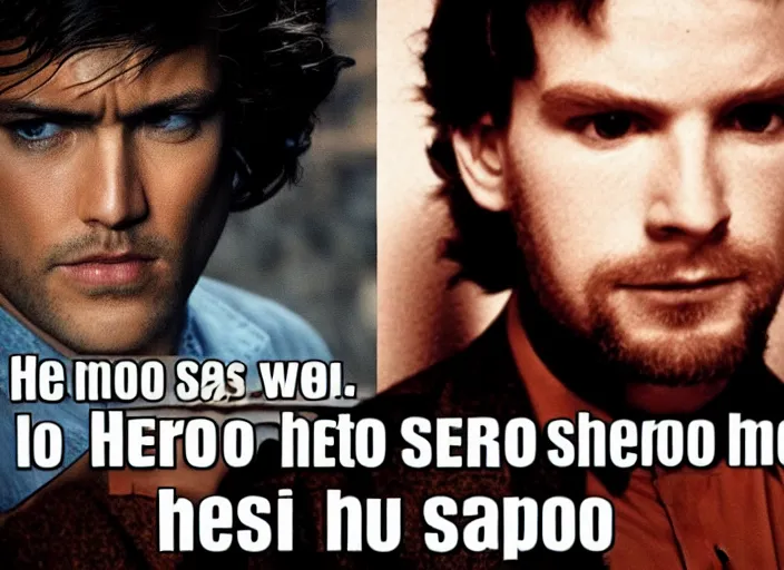 Image similar to the hero has seen something he should not have seen, and now it will not let the hero escape with the hero's eyes