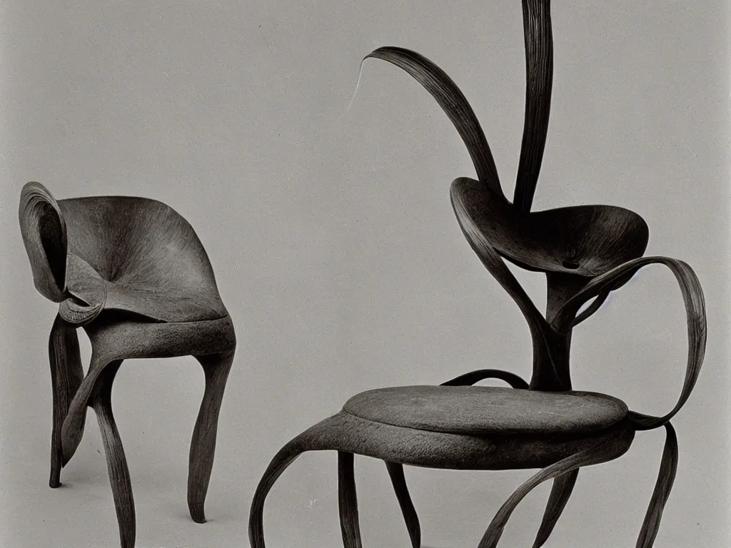 Image similar to snail chair. karl blossfeldt