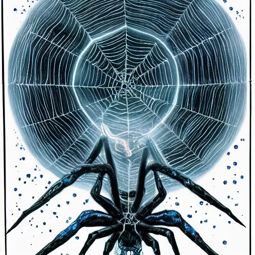 Image similar to Astral spider feeding on human aura