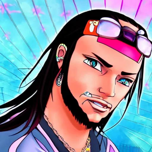 Prompt: jody highroller, as an anime character