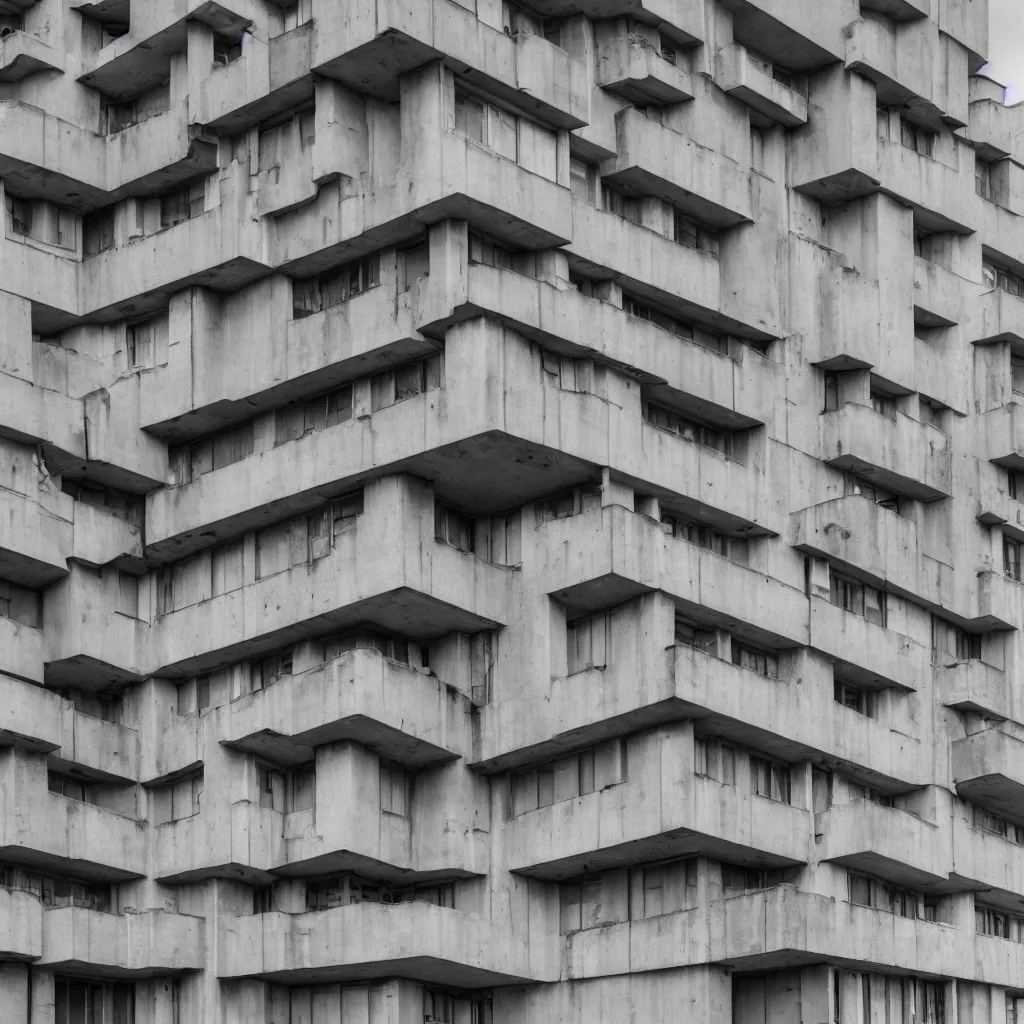 Image similar to a mid-century brutalist building on Instagram