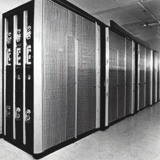 Image similar to Archive Photo of Soviet supercomputer. 1970.