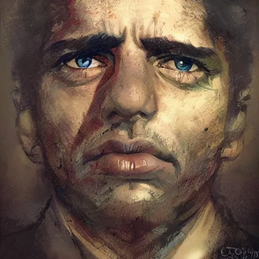 Prompt: portrait of spanish revolutionary leader jose diaz ramos, colourised, face portrait, epic, tragic, military art, fantasy, dieselpunk, hd shot, digital portrait, beautiful, artstation, comic style, by artgerm, guy denning, jakub rozalski, magali villeneuve and charlie bowater