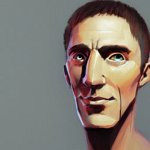 Image similar to Cardboard man portrait, radiant light, in the style of WLOP and tony sart, trending on artstation