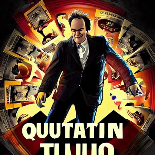 Image similar to quentin tarantino in the video game returnal