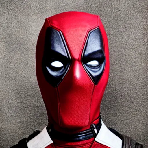 Image similar to Deadpool Face Portrait, 8K Photography by Steve McCurry