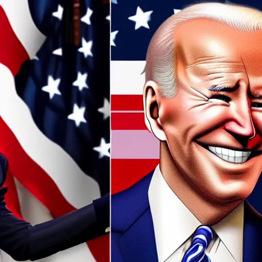 Image similar to joe biden charicature