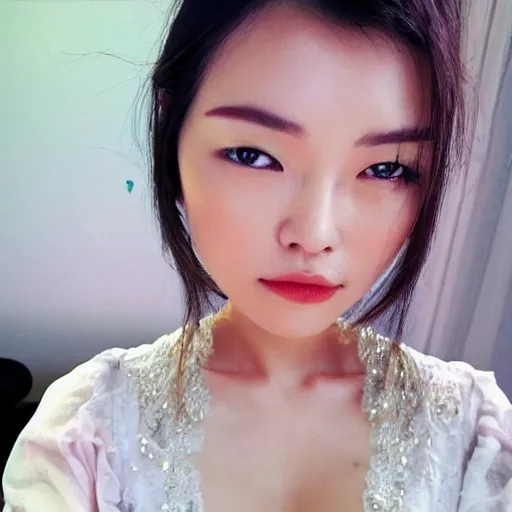 Prompt: the face of the most beautiful asian woman in the world, realistic photo