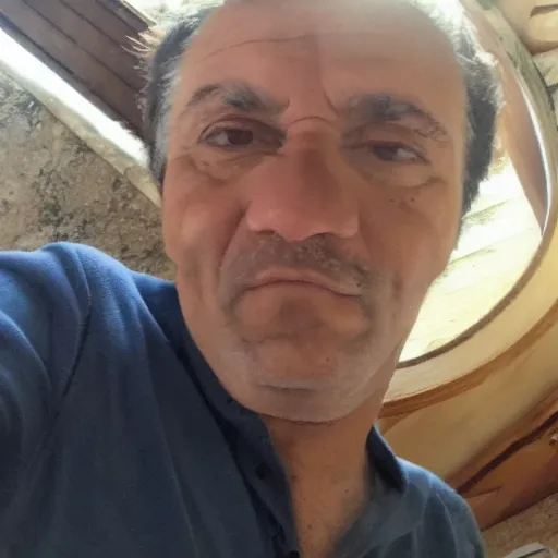 Image similar to my middle - aged italian uncle accidentally taking a selfie