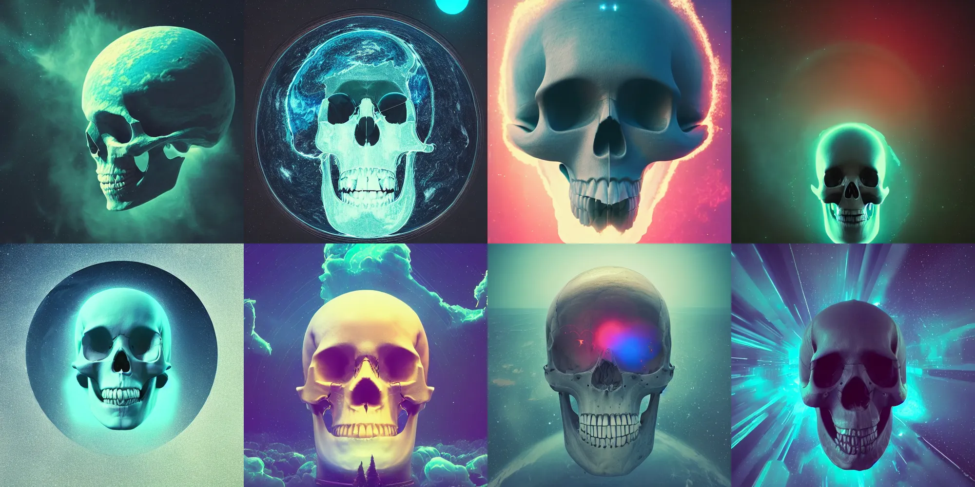 Prompt: earth screaming in the shape of a skull in space in the style of beeple and mike winkelmann, intricate, epic lighting, cinematic composition, hyper realistic, 8 k resolution,