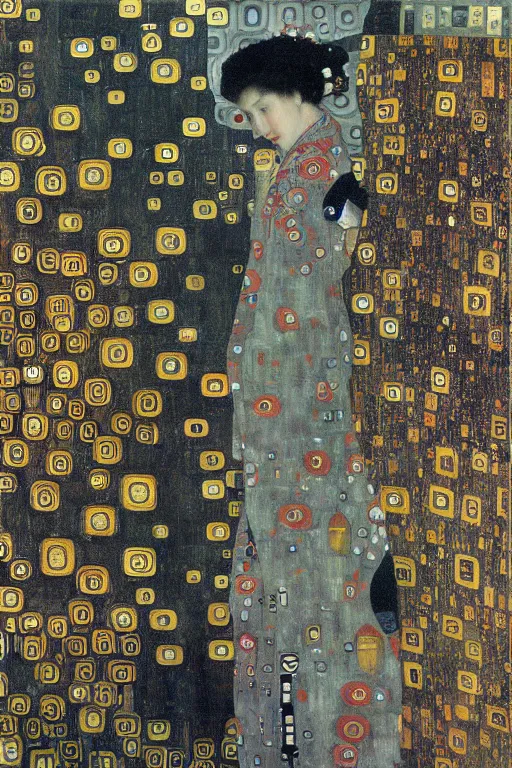 Image similar to Shanghai by Gustav Klimt