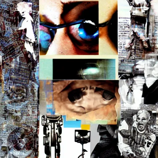Image similar to dada cyborg collage