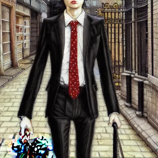 Prompt: sophisticated cat wearing a suit walking to work in London city 1980, full body, 80s London city, digital painting, baroque, sc-fi, realistic, hyperdetailed, chiascuro, concept art, art by art by Franz Hals and Jon Foster and Ayami Kojima and Amano and Karol Bak