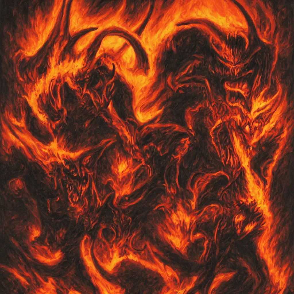 Image similar to hellish demon