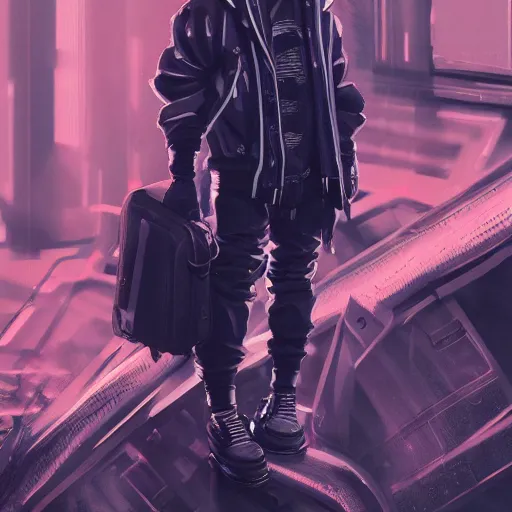 Image similar to realistic killua zoldyck, techwear, streetwear, cyberpunk style outfit, greg rutkowski, artgerm, ross tran, takato yomamoto, wlop, ilya kuvshinov, intricate complexity, detailed portrait, 4 k, cinematic lighting, artstation, sharp focus, smooth, hd, hdr, award winning, octane render