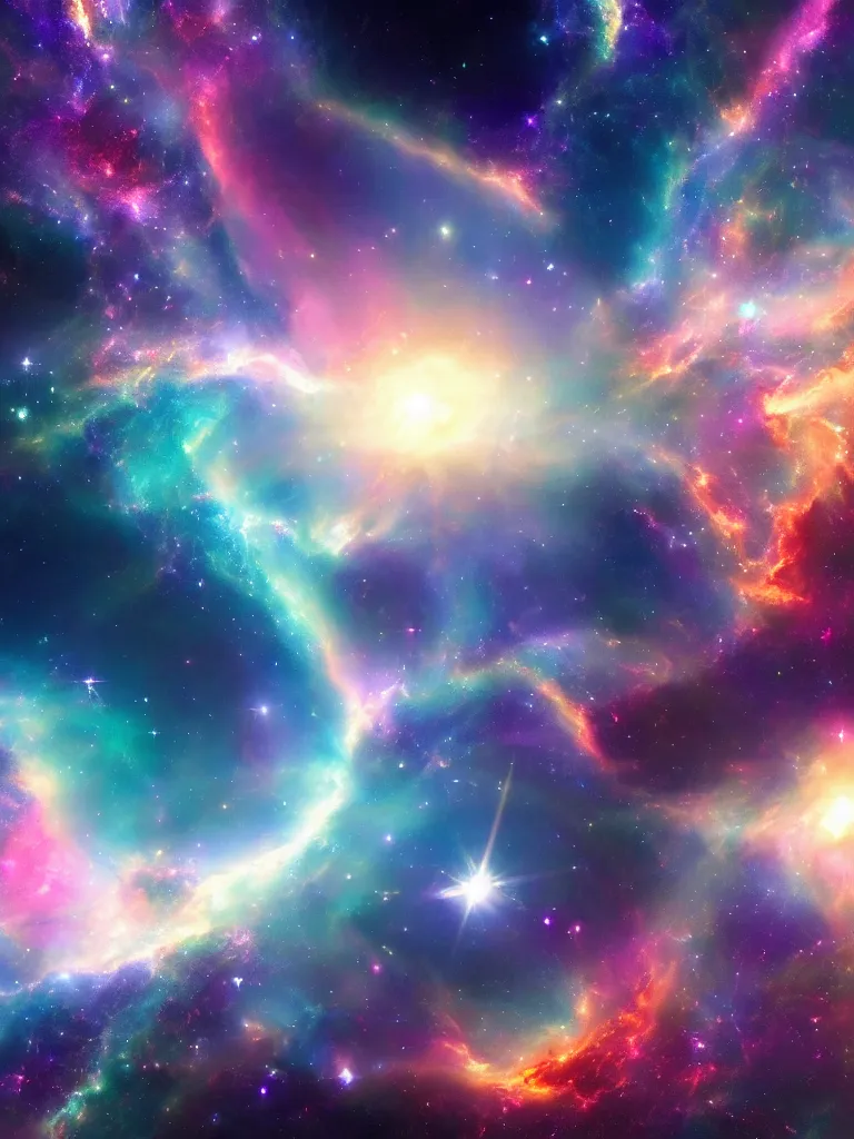 Prompt: celestial epic beautiful cinematic vibrant astral space image of a sparkling ethereal cosmic universe full of otherwordly dreamy celestial cosmos, nasa photos, artstation