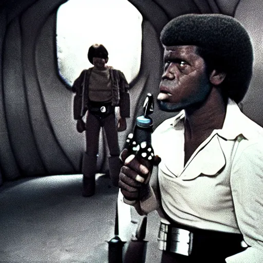 Image similar to a fill still of jimbe in the cantina of a new hope ( 1 9 7 7 )