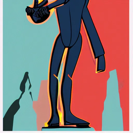 Image similar to concept art, stylized, super exaggerated proportions, concept design, male, science fiction suit, in the style of jamie hewlett