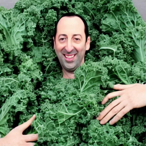 Prompt: tony hale as a pile of kale