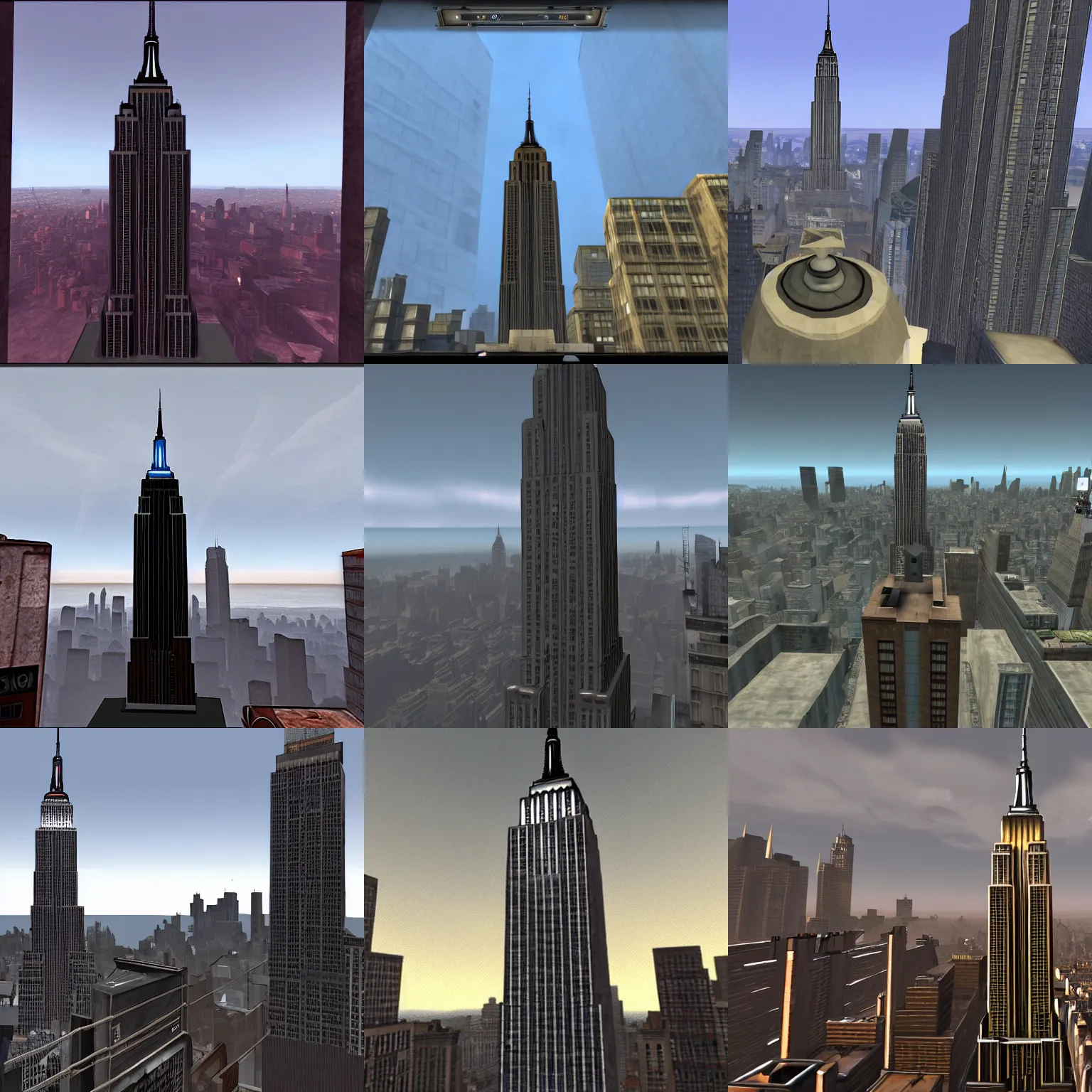 Prompt: the empire state building in half life 2