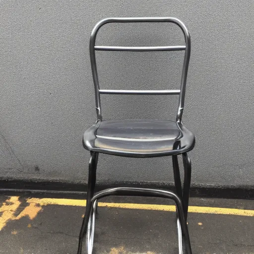 Image similar to a steel chair with spiked on its seat