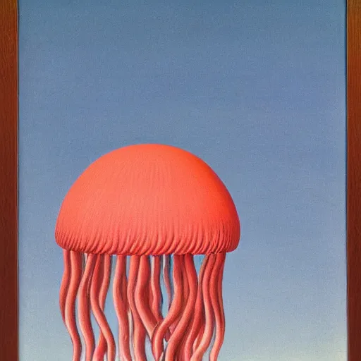 Image similar to jellyfish by René Magritte