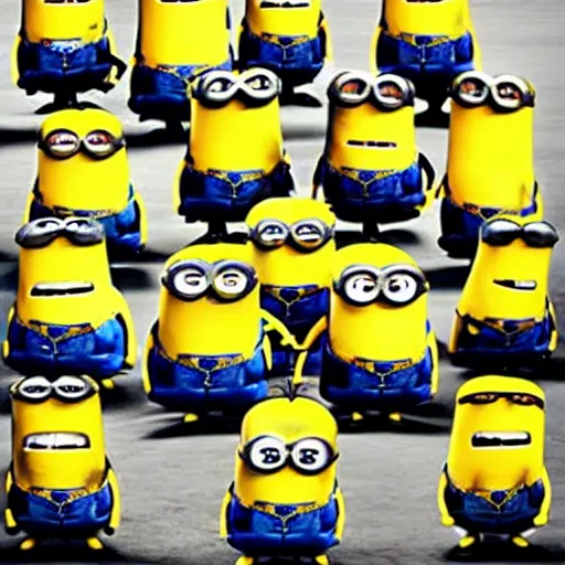 Image similar to fight club, the minions