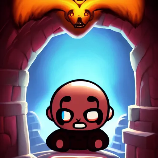 Prompt: Poster for the Binding of Isaac