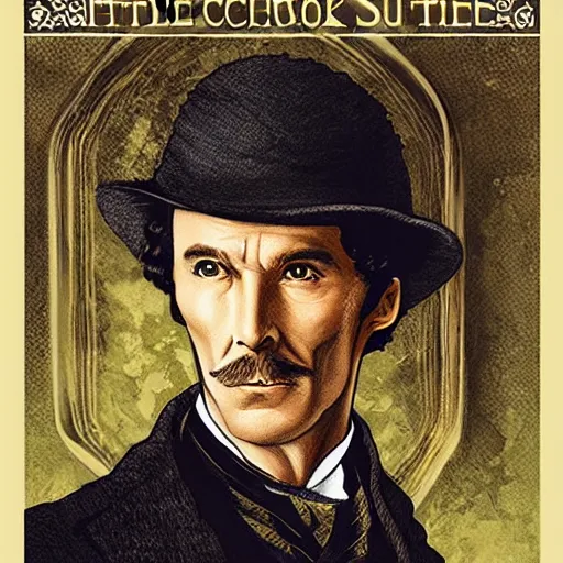 Image similar to sherlock holmes in the style of james c. christensen