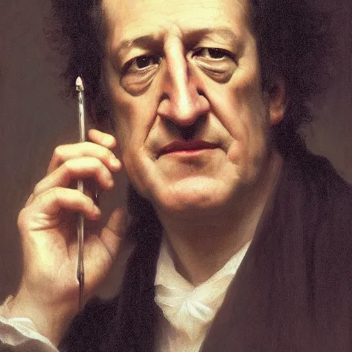 Image similar to painting of geoffrey rush as hector barbosaa. art by william adolphe bouguereau. during golden hour. extremely detailed. beautiful. 4 k. award - winning.