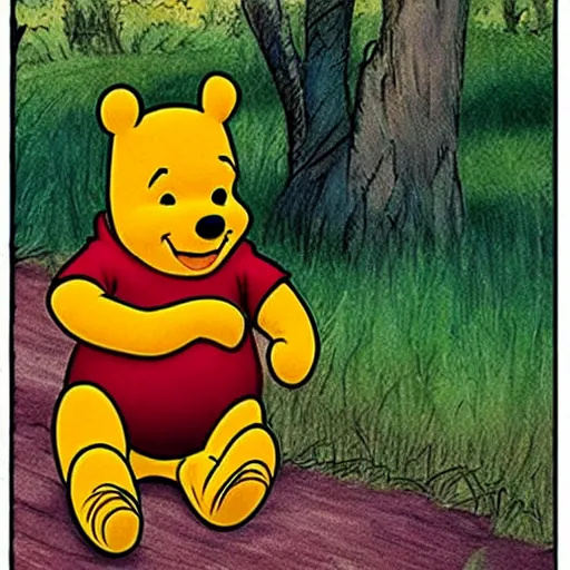 Image similar to funny winnie the pooh