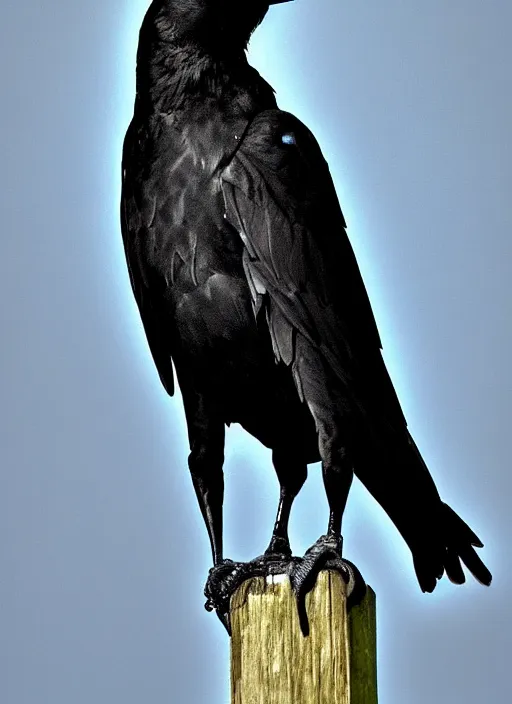 Prompt: a crow pilot a highly detailed ultra realistic photograph