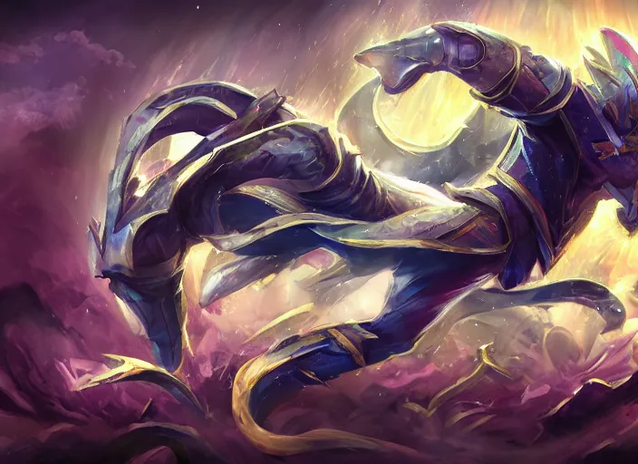 Prompt: champion splashart of champion made out of sleep