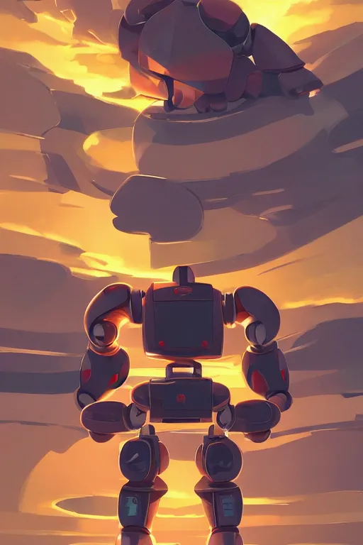 Image similar to metabots medabots medarotto medarot robot minimalist comics, behance hd by jesper ejsing, by rhads, makoto shinkai and lois van baarle, ilya kuvshinov, rossdraws global illumination ray tracing hdr radiating a glowing aura