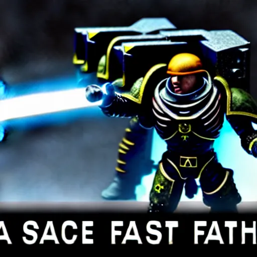 Prompt: Astartes Space Marines fight futuristic style 4K