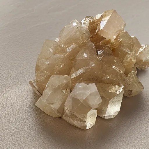 Prompt: gold quartz crystal cluster