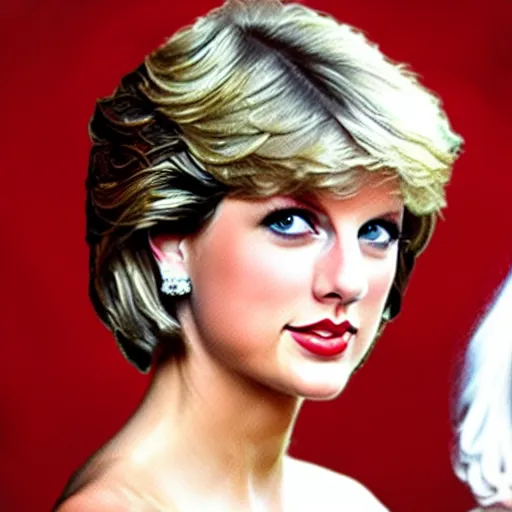 Image similar to taylor swift as princess diana