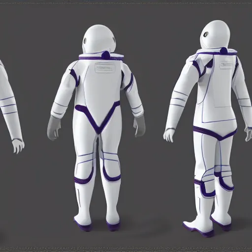 Prompt: futuristic spacesuit design, year 1 0, 0 0 0