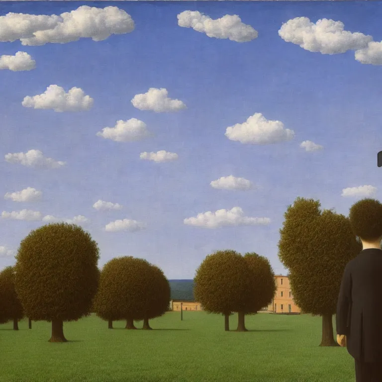 Image similar to window in distance in the middle of the sky, by rene magritte, centered, detailed painting, hd, hq, high resolution, high detail, 4 k, 8 k
