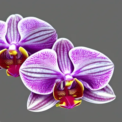 Prompt: orchid, highly detailed, photorealistic, art, octane render, hyper realism, silver