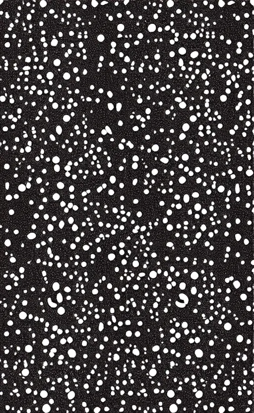 Prompt: kirby krackle dots, create a galaxy, black and white only, vector, wide angle shot, white background, vector art