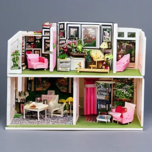 Image similar to photo of miniature doll house diorama