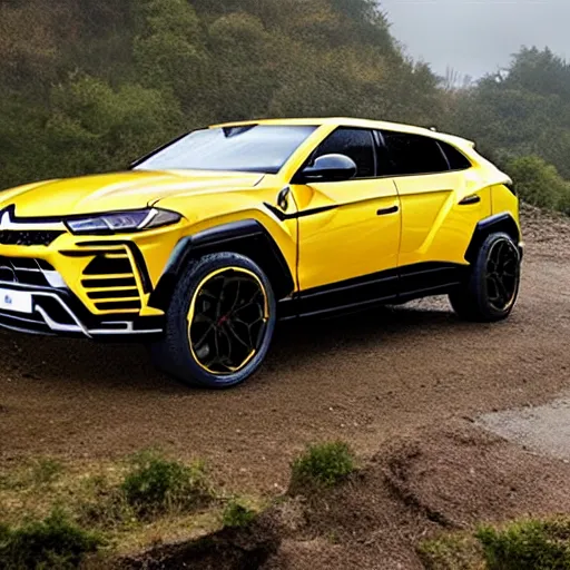 Prompt: renault 19 offroad lamborghini urus