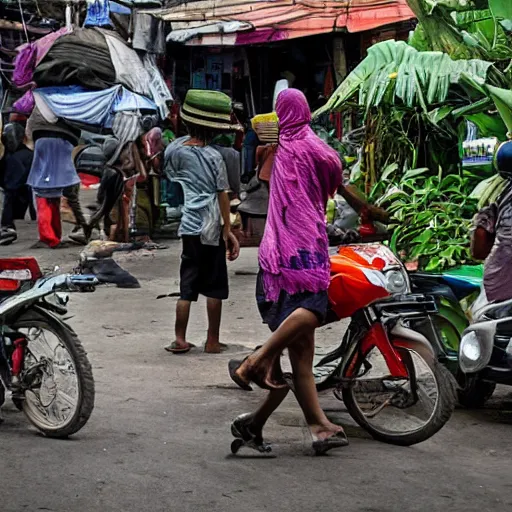 Image similar to jakarta undercover, award winning photo.