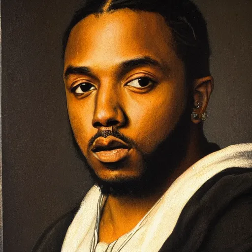 a renaissance style portrait painting of kendrick lamar | Stable ...